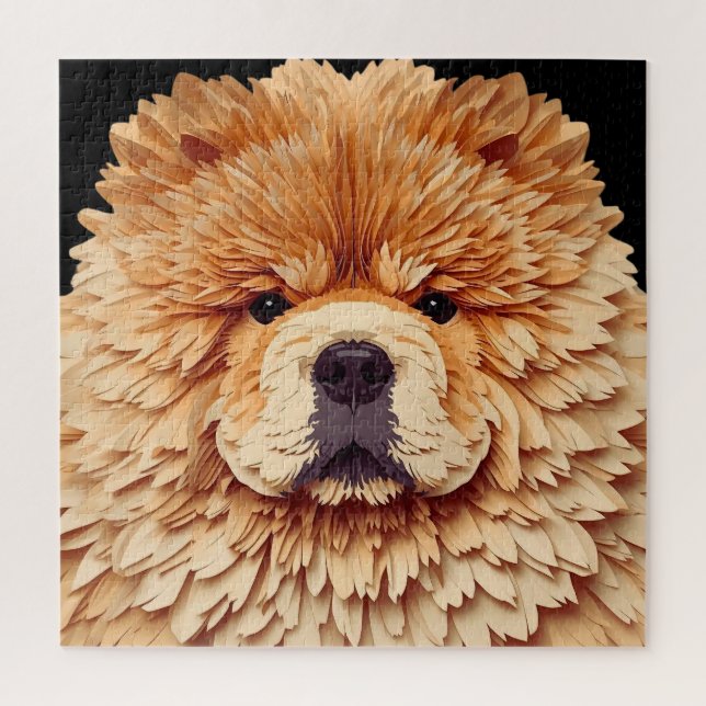 PAPIER MIRAGE Red Chow Jigsaw Puzzle (Vertical)