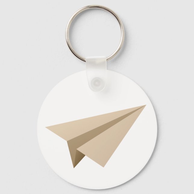 Papierflieger paper plane key ring (Front)
