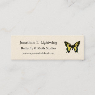 Papilio machaon - Old World Swallowtail Butterfly Mini Business Card
