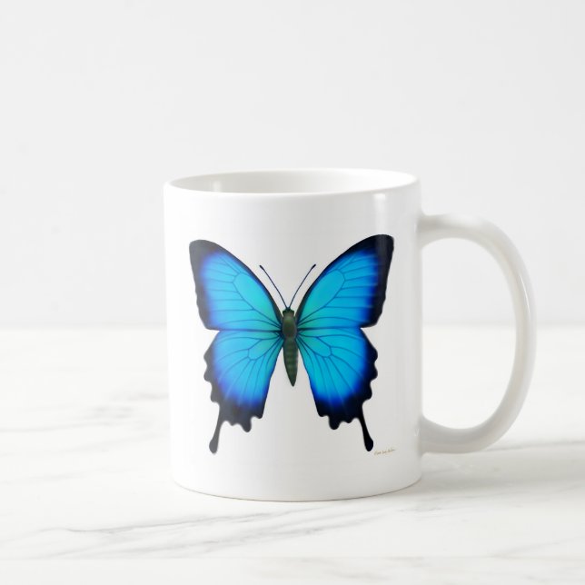 Papilio Ulysses Butterfly Mug (Right)