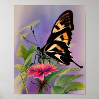Papilio Ulysses Butterfly Triptych