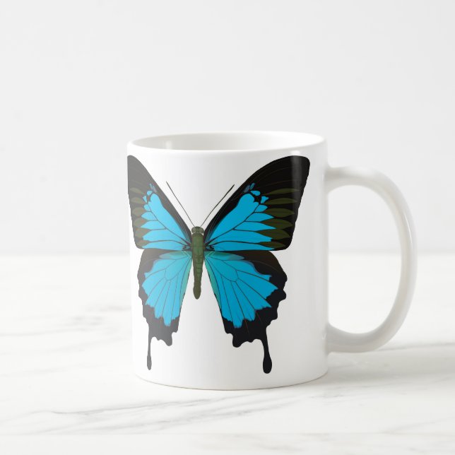 Papilio ulysses coffee mug (Right)