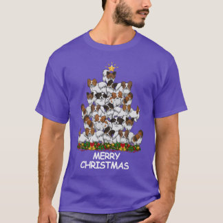 Papillion Christmasree Merry Christmas gift T-Shirt