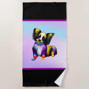 Papillion Pop Art Pastel Beach Towel