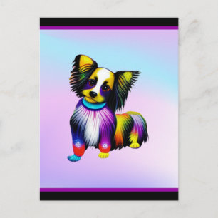 Papillion Pop Art Pastel Postcard
