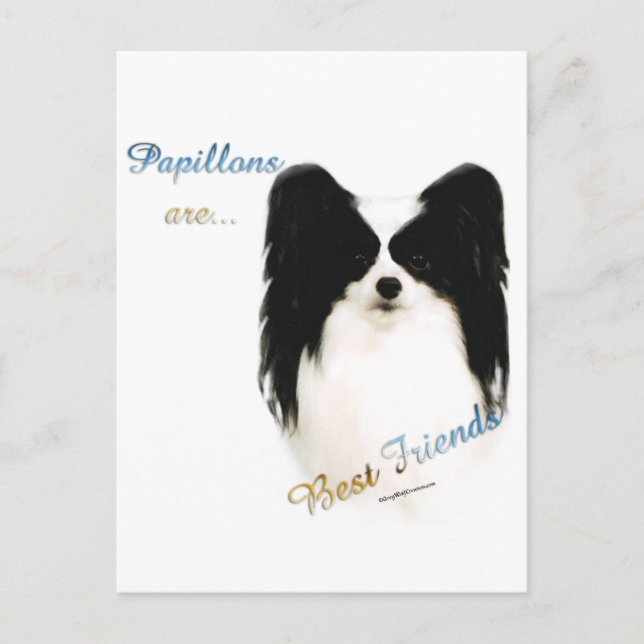 Papillon Best Friend 2 Postcard (Front)
