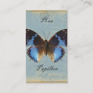 Papillon bleu business card