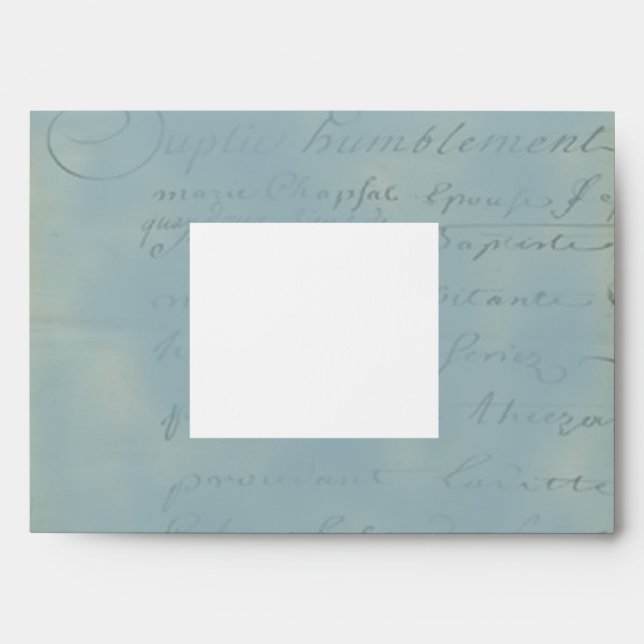 Papillon bleu envelopes (Front)