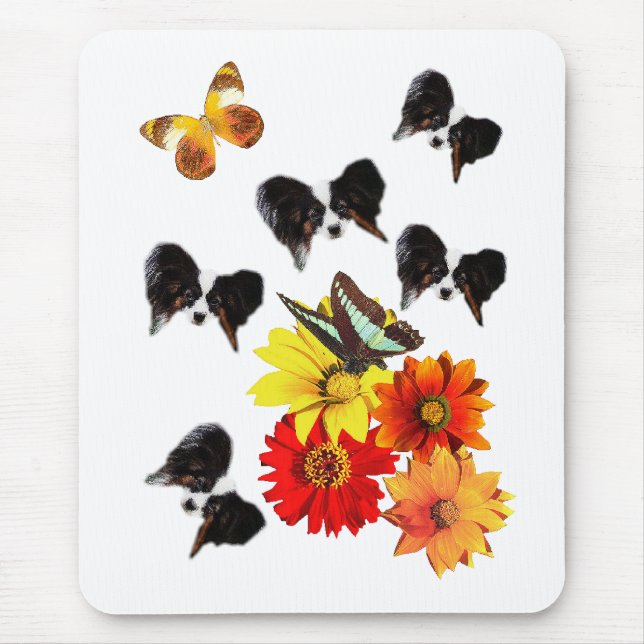 Papillon Butterfly Gifts Mouse Pad (Front)
