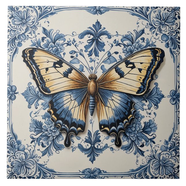 Papillon Ceramic Tile (Front)