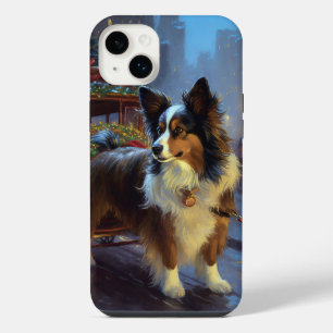Papillon Christmas Festive Season iPhone 14 Plus Case