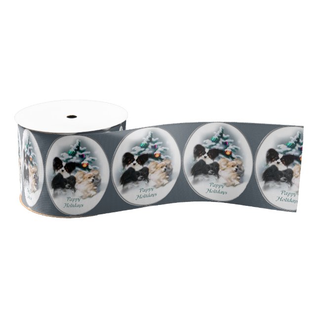 Papillon Christmas Grosgrain Ribbon (Spool)