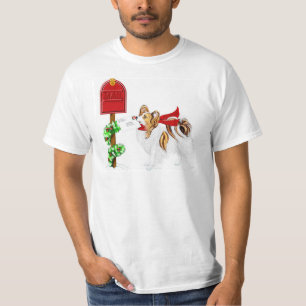 Papillon Christmas Mail Sable T-Shirt