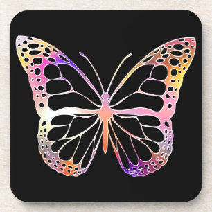 Papillon Couleur Sauvage Forêt Nature Graphique Coaster