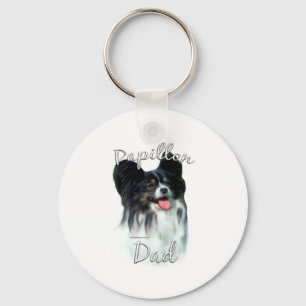 Papillon Dad 2 Key Ring