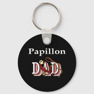 papillon dad Keychain