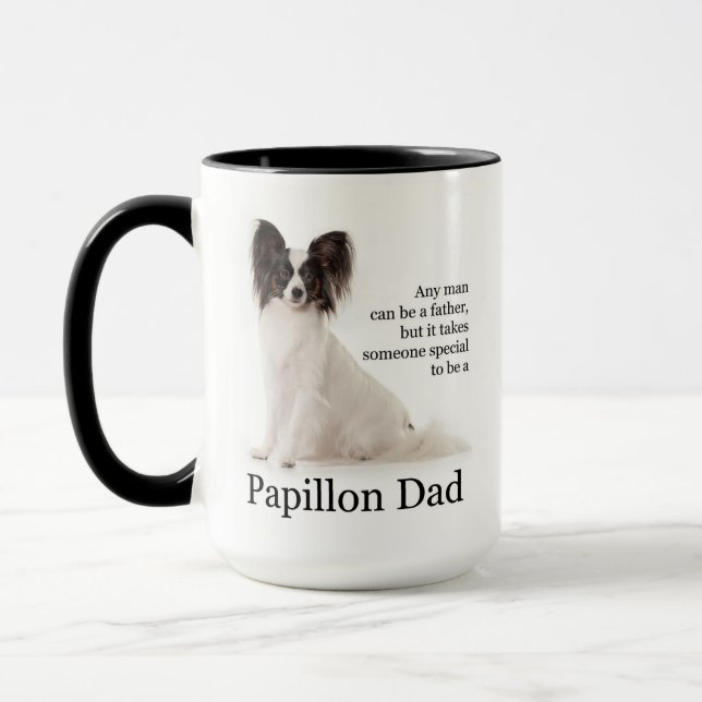 Papillon Dad Mug (Left)