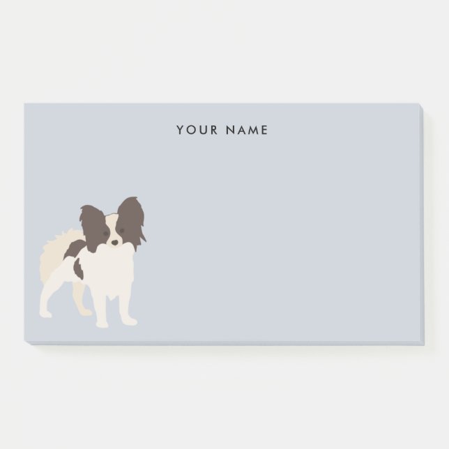 Papillon Dog Breed Cartoon Post-it Notes (Front)