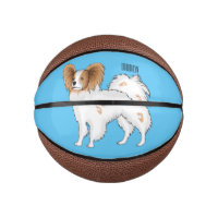 Papillon dog cartoon illustration 