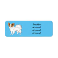 Papillon dog cartoon illustration