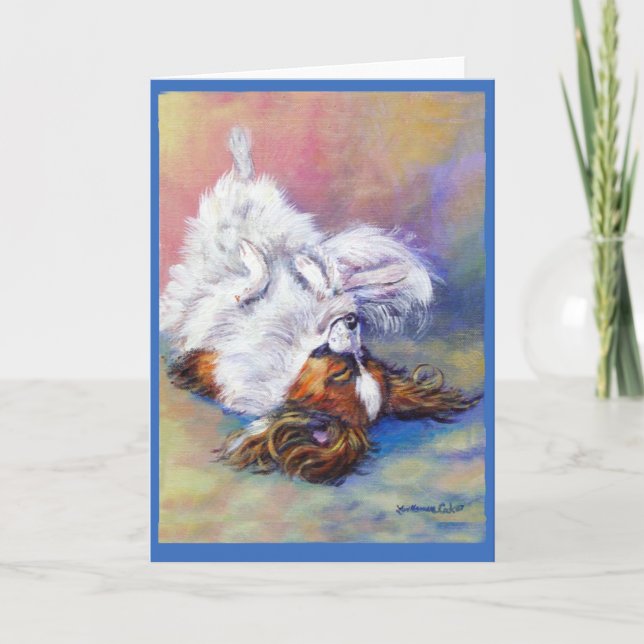 Papillon Dog Greeting Cards (Front)
