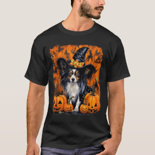 Papillon Dog Halloween T-Shirt