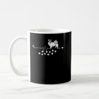 Papillon Dog Heartbeat Gift Dogs Breed Women Men Coffee Mug