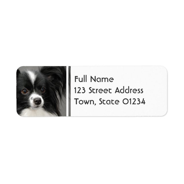 Papillon Dog Mailing Labels (Front)