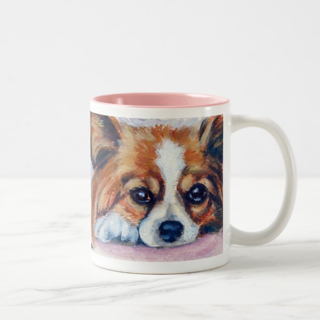 Papillon Dog Mug (Right)