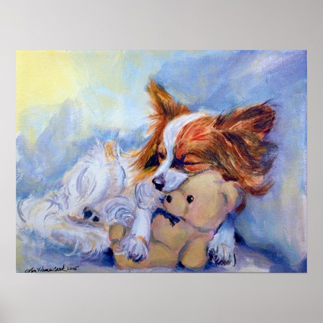 Papillon Dog Poster PRINT (Front)