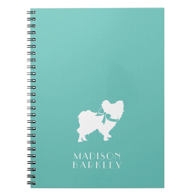 Papillon Dog Puppy Notebook (Front)