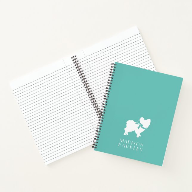 Papillon Dog Puppy Notebook (Inside)