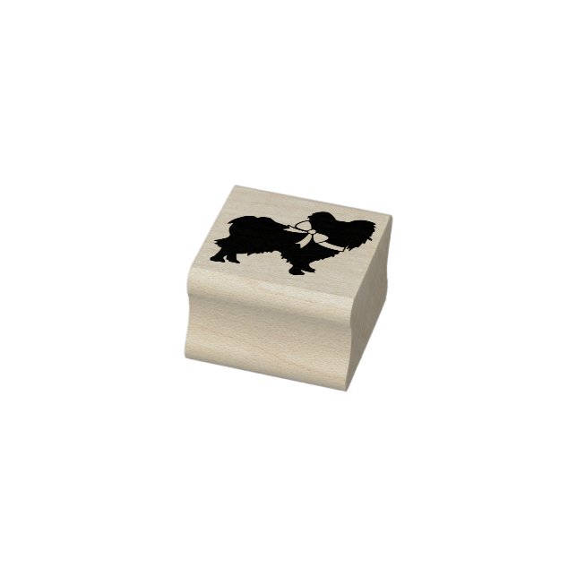 Papillon Dog Puppy Rubber Stamp (Stamp)