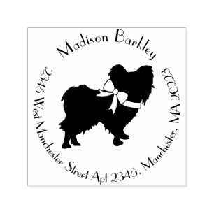 Papillon Dog Puppy Self-inking Stamp