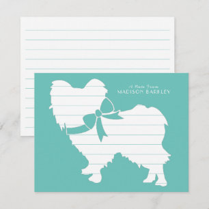 Papillon Dog Puppy Thank You Card