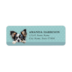 Papillon Dog Return Address Labels