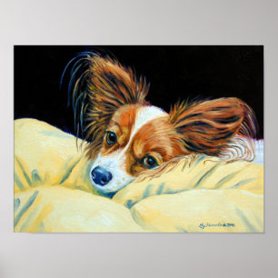 Papillon Dog Wall Print