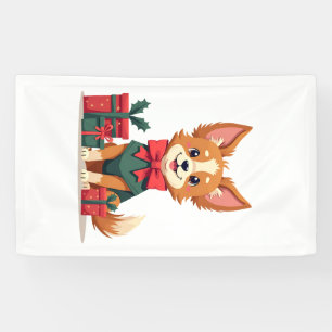 Papillon Festive Bow Banner