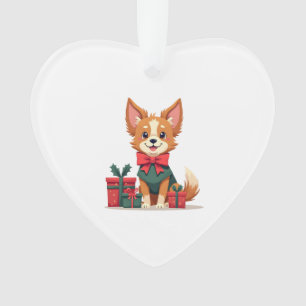 Papillon Festive Bow Ornament