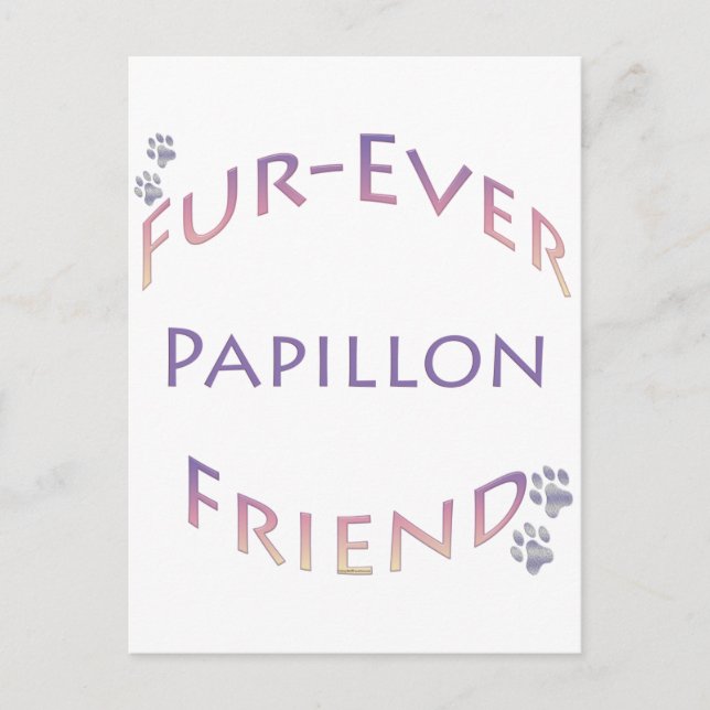 Papillon Furever Postcard (Front)