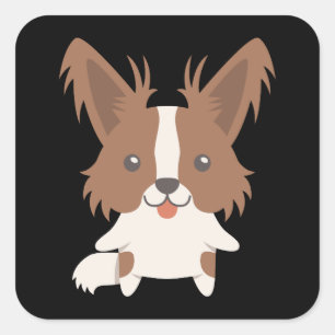 Papillon Gift Idea Square Sticker