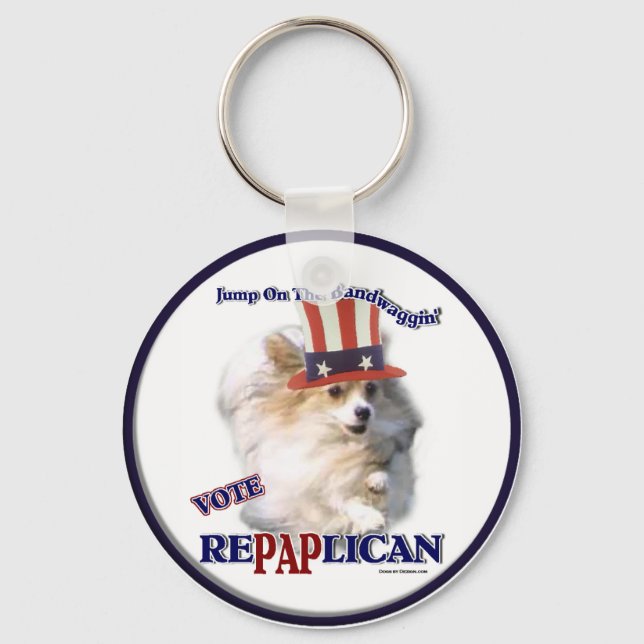 Papillon Gifts Key Ring (Front)