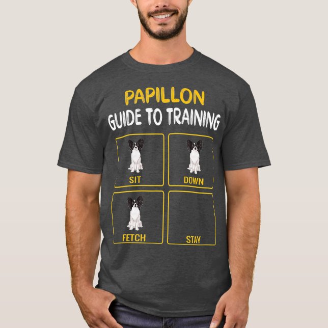 Papillon Guide To Training Dog Obedience T-Shirt (Front)