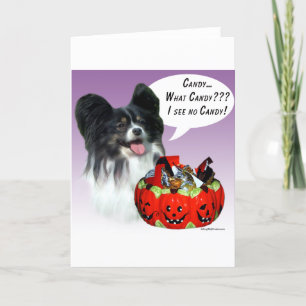 Papillon Halloween Candy Card