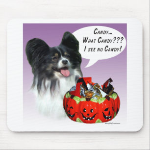 Papillon Halloween Candy Mouse Pad