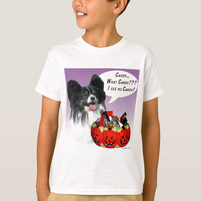 Papillon Halloween Candy T-Shirt (Front)