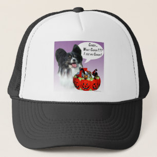 Papillon Halloween Candy Trucker Hat