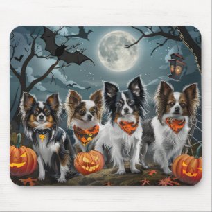 Papillon Halloween Spooky Mouse Pad