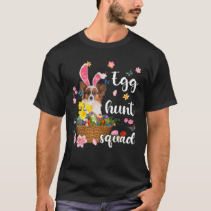 Papillon Happy Easter Day Easter Colorful Egg Hunt T-Shirt