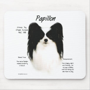 Papillon History Design Mouse Pad